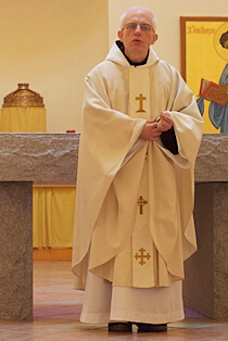 Priest preaching